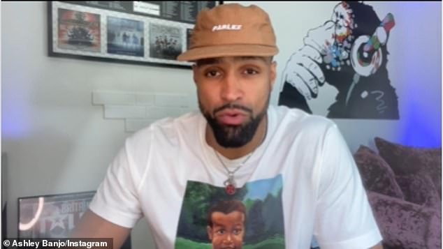 Grateful: Ashley originally began his video by thanking those who had supported Diversity and had shared positive messages and well wishes