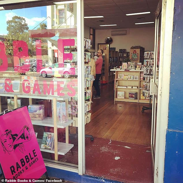 Rabble Books and Games in Western Australia (pictured) will cease stocking JK Rowling books, including titles under Rowling