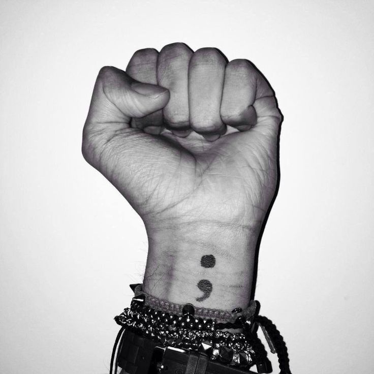 semicolon tattoo meaning