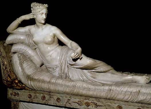 PAULINA BONAPARTE COMO VENUS TRIUNFANTE DE ANTONIO CANOVA :: TETAS ARTIS