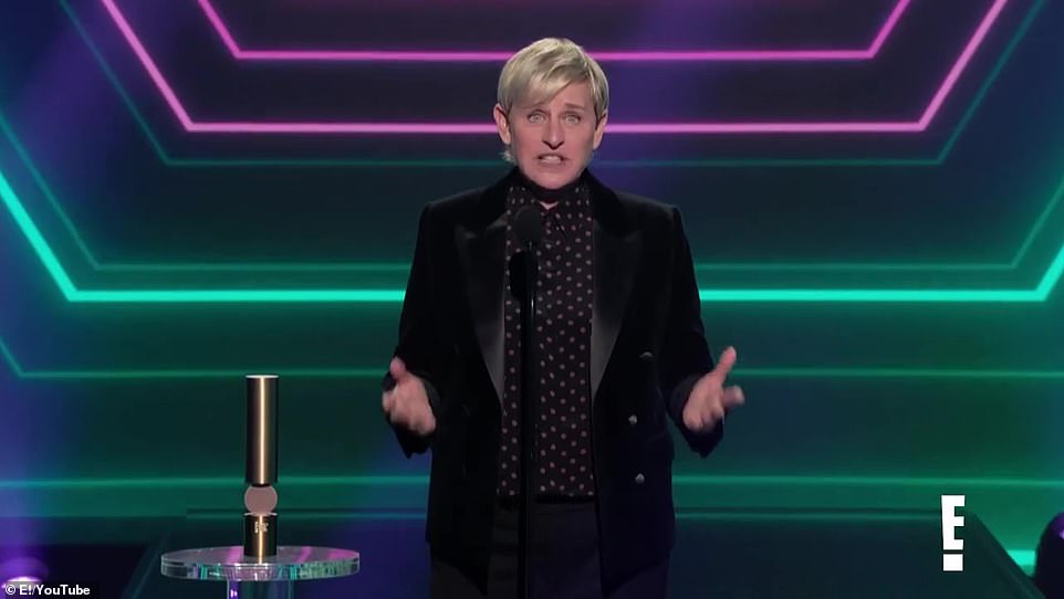 She made reference to the coronavirus in saying of her trophy, saying, 