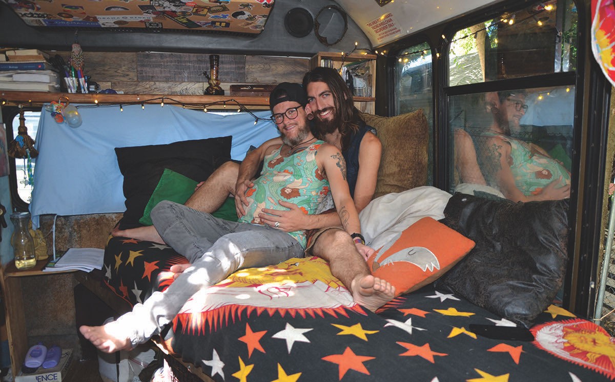 Two Men, a Dog, a Van and a Baby: A San Antonio Couple