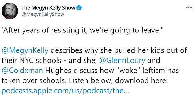 Megyn Kelly says she