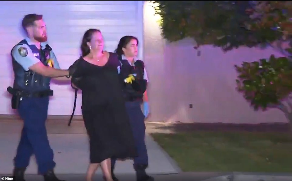Samantha Palmer, 55, (pictured) was arrested after her son was found stab wounds at their home at Bellevue Hill in Sydney