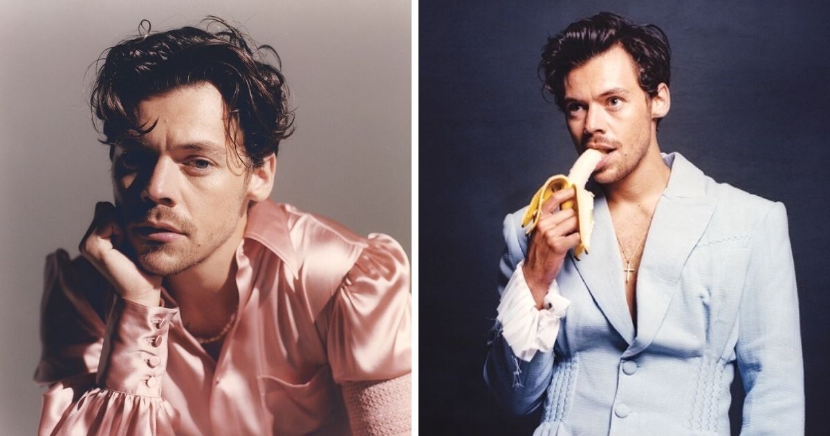Harry Styles Pokes Fun At Dress Photo Controversy As He Poses In Pink