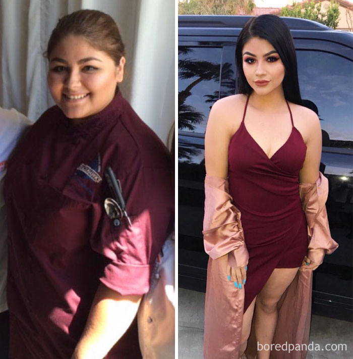 before and after weight loss