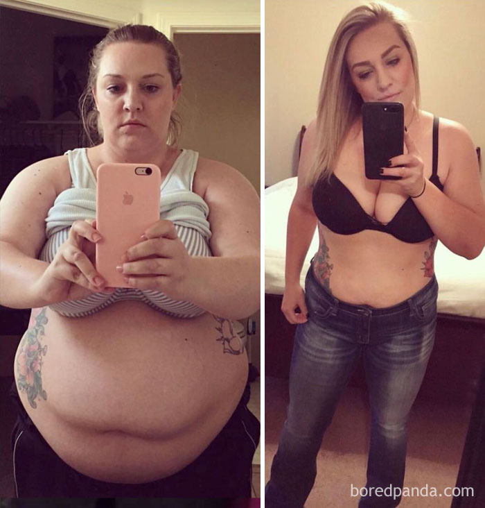 before and after weight loss