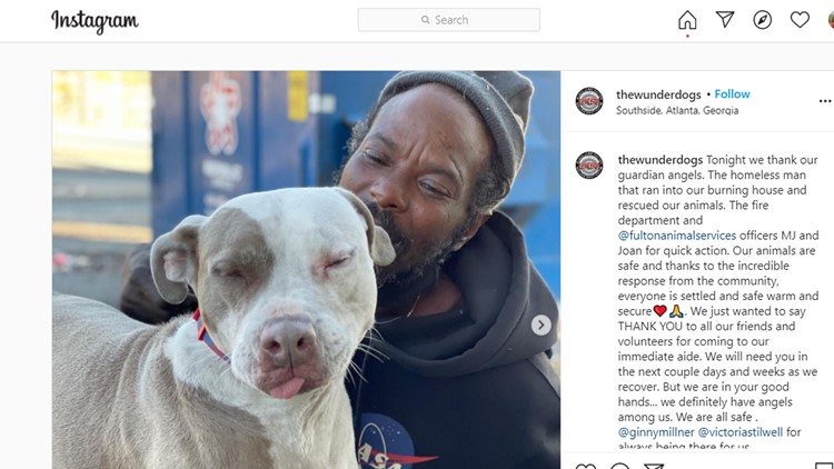 Homeless man rescues all the animals from burning shelter | newswest9.com