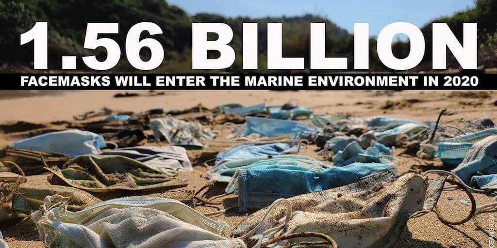 More than 1.5 billion face masks believed to have flooded the oceans in 2020 | Totally Vegan Buzz