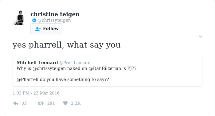 chrissy teigen tweets