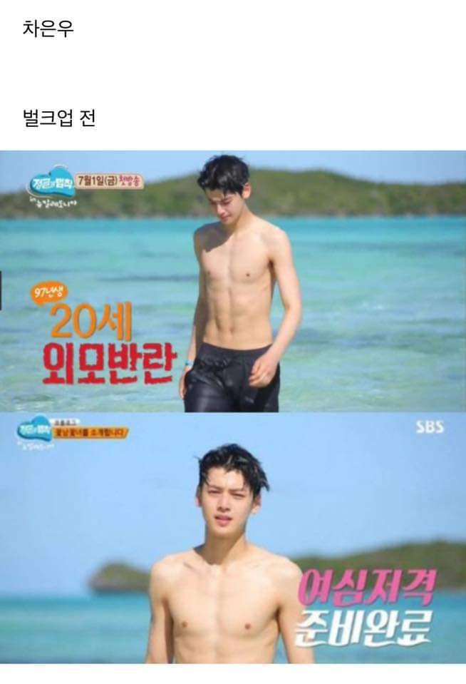 남자연예인으로 보는 벌크업 전후 | 인스티즈