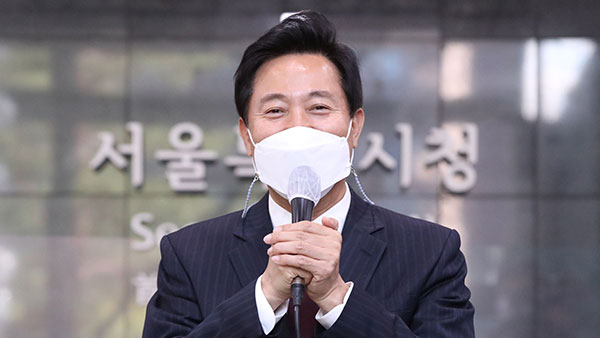 오세훈 서울시장 시의회 방문…"시정 원활히 진행되도록 도와달라"