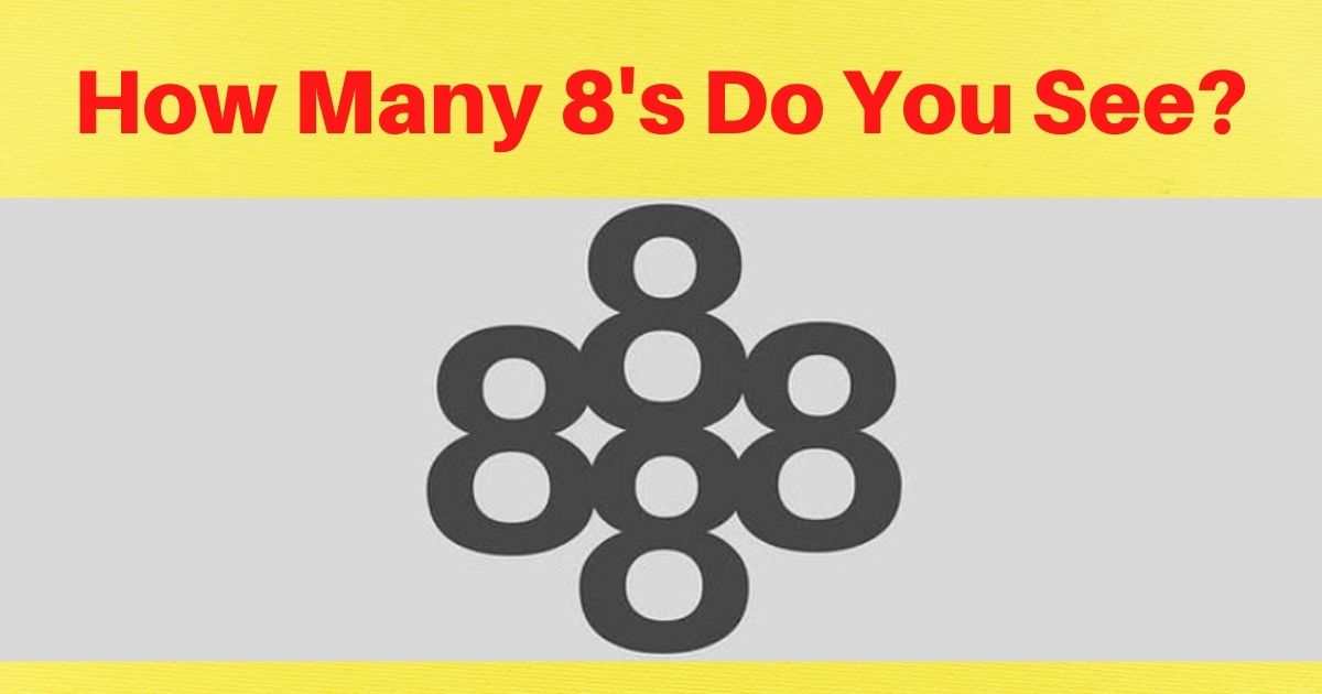 spot all of the 8’s number puzzle