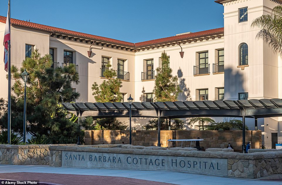 Santa Barbara Cottage Hospital in Santa Barbara, where Lilibet
