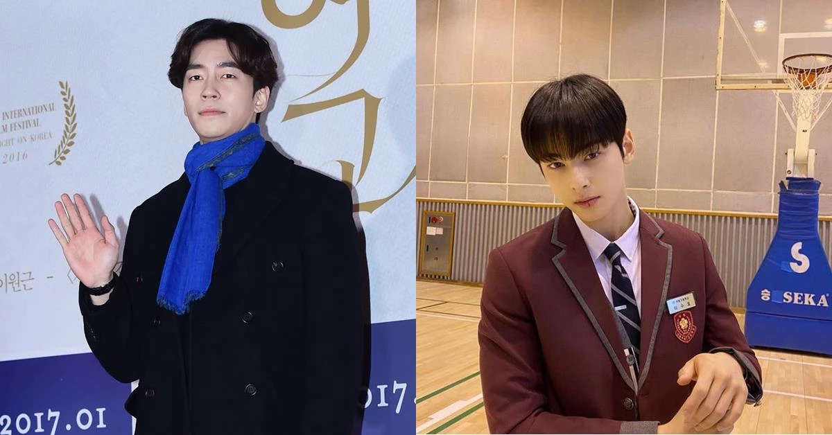 왼쪽부터 신성록 차은우 / 뉴스1, 차은우 인스타그램