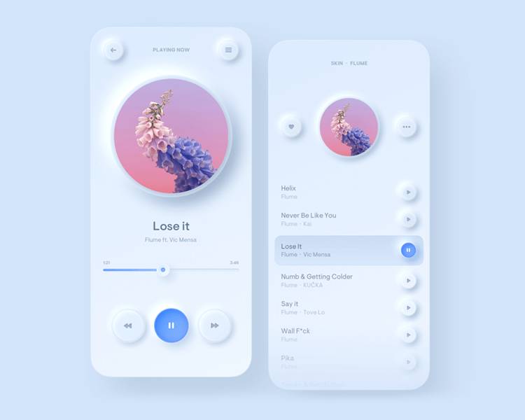 アップルがスライド開始したニュー毛皮ズム(Neumorphism)デザイン|インスティーズ