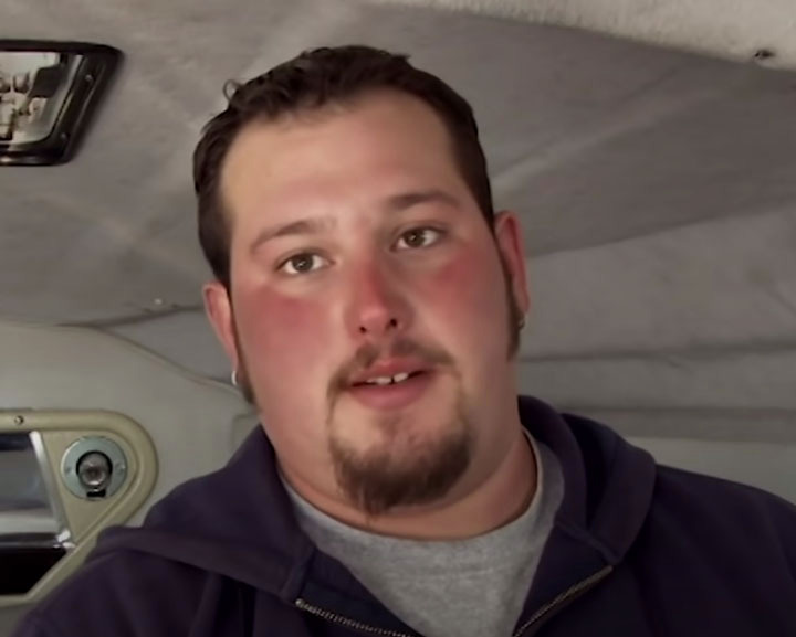 Her partner Matt slept through her cries of pain