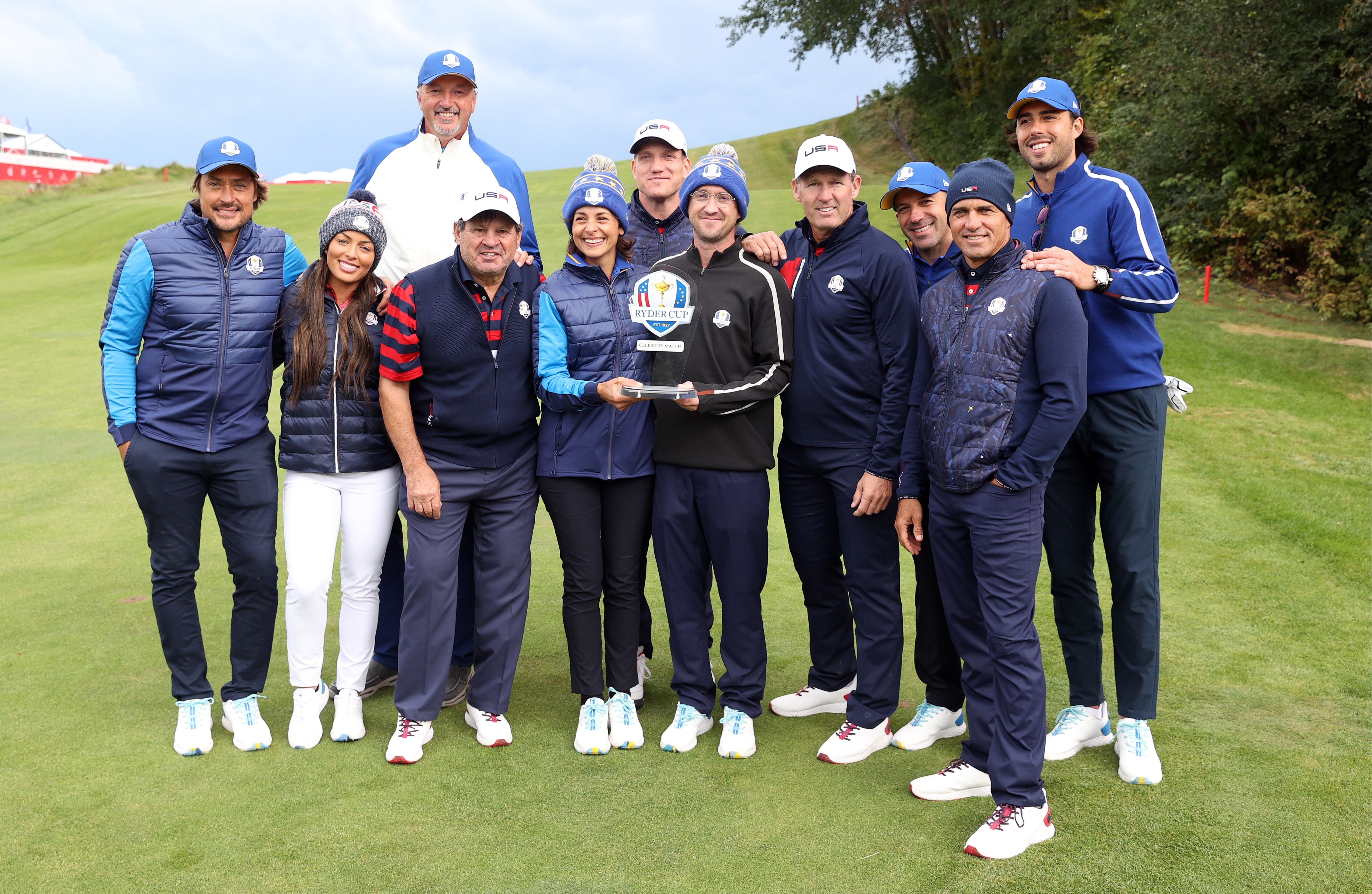 Felton was competing for Europe in the six a side Ryder Cup Celebrity Match