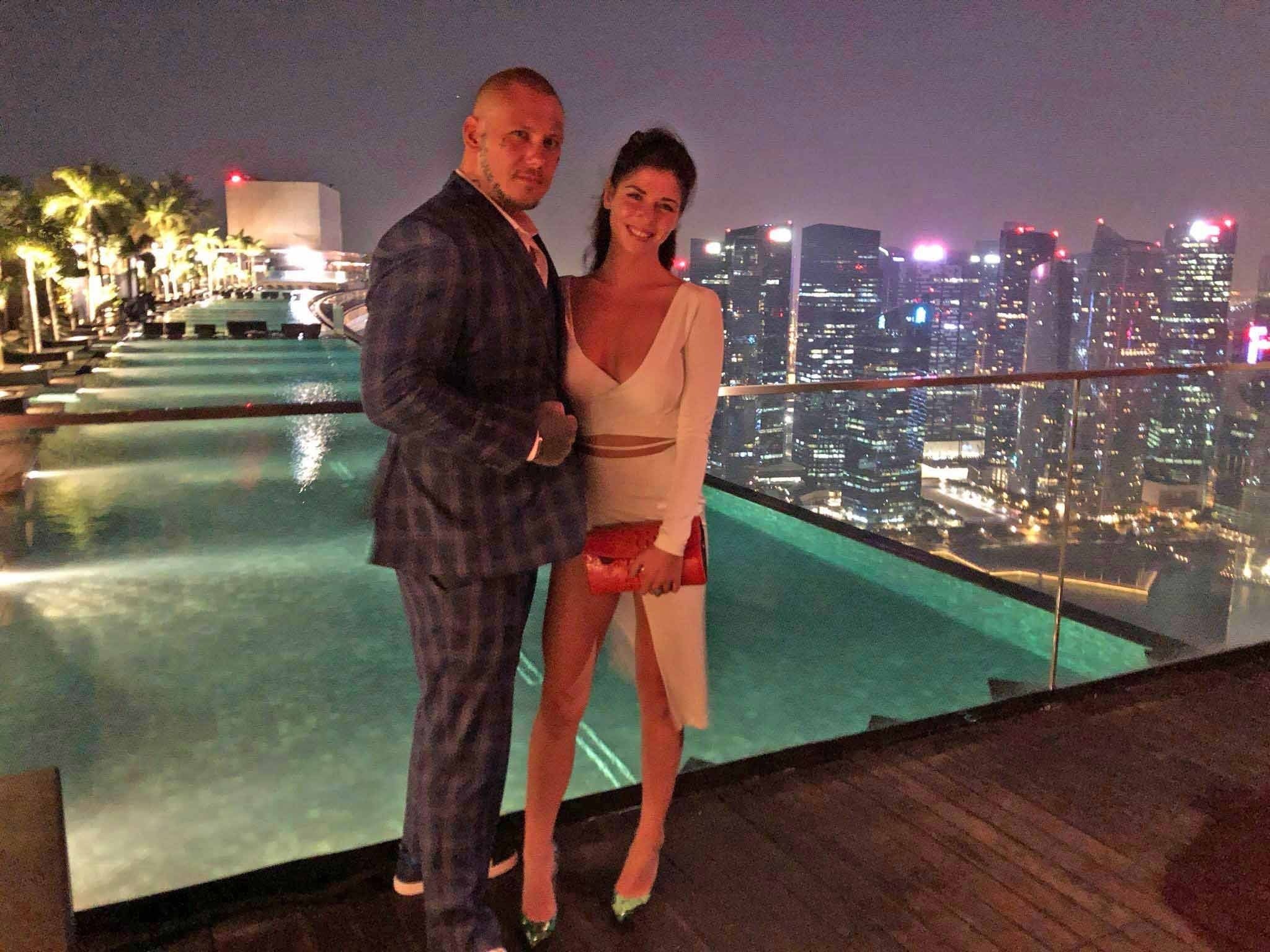 Anna Reed a millionaire’s daughter from a Yorkshire horse-racing dynasty and her shaven-headed 6f 2in boyfriend Marc Schatzle made an odd couple