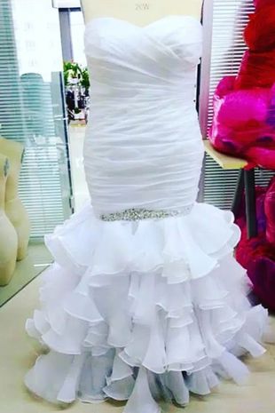 The dress in the shop