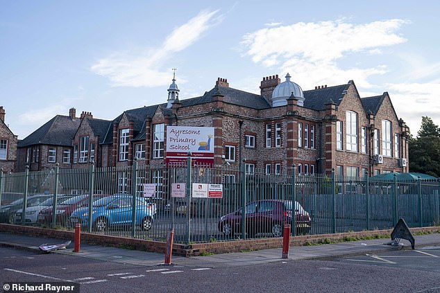 Ayresome Primary School in Middlesbrough where a row which has broken out after the school asked parents to dress appropriately (Pictured)