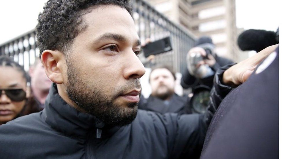 Jussie Smollett suspended from Empire TV show - BBC News