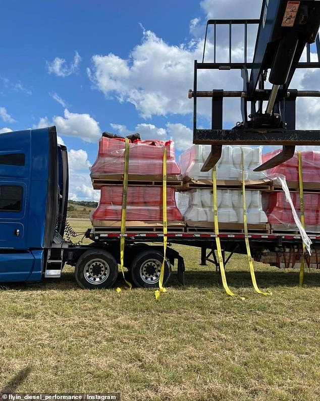 Organizers had set up water barriers at the races in Kerrville, Texas