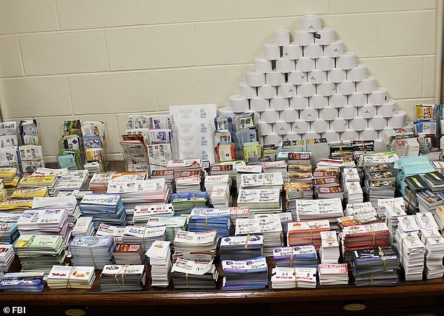 Fake coupons with a collective value of million were found in 