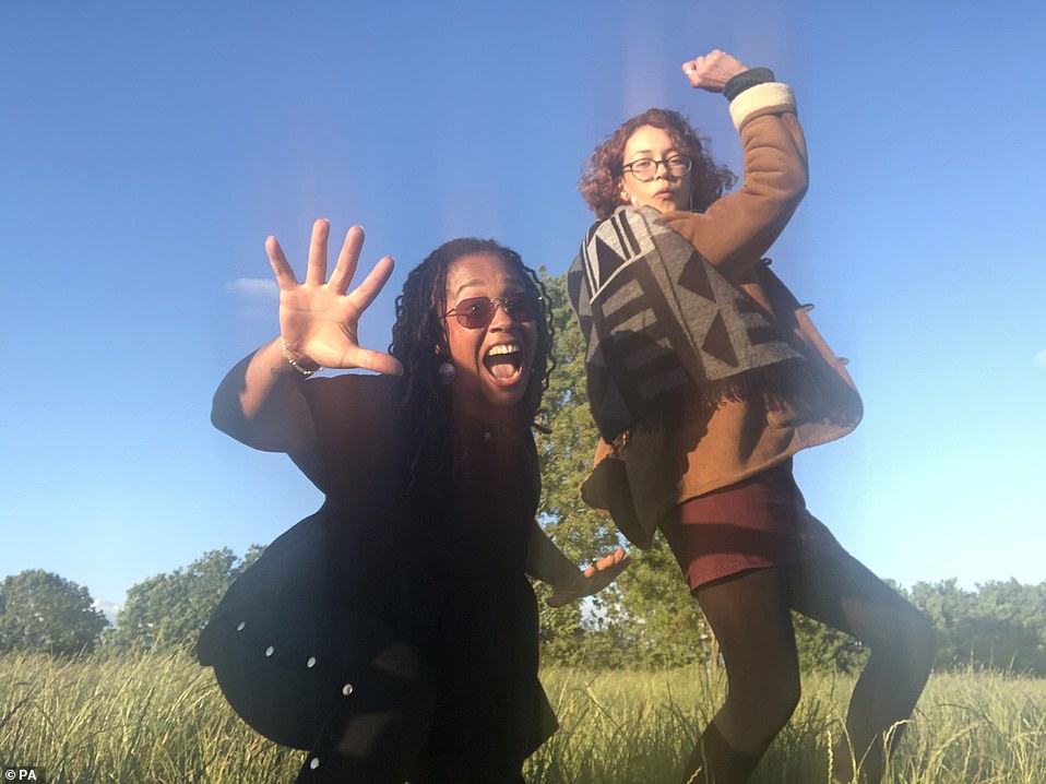 The sisters (above), who had been celebrating Ms Henry