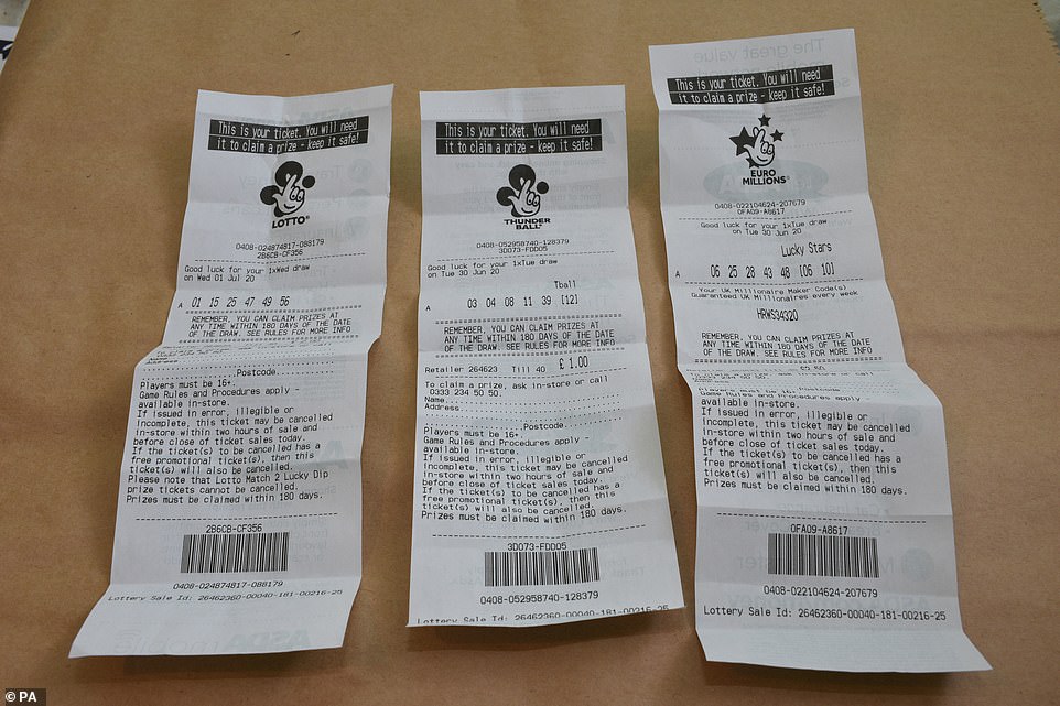 Hussein had spent £160 on lottery tickets in the days before he murdered the sisters. These were found by police in his room
