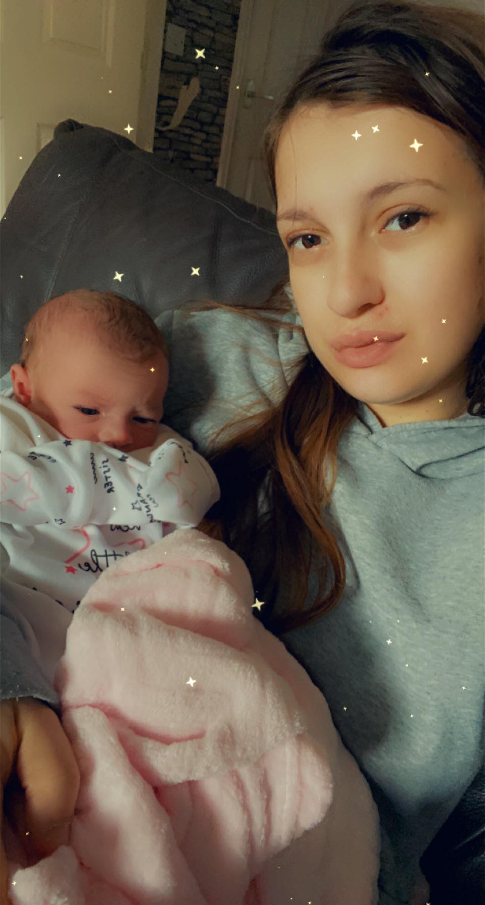 Ali, and her new baby Delilah, are both doing well despite the dramatic birthing