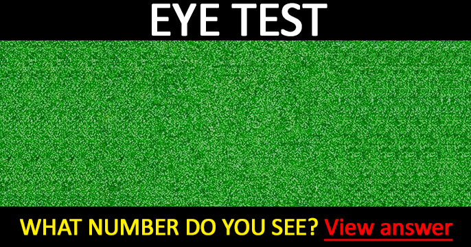Green image with hidden number