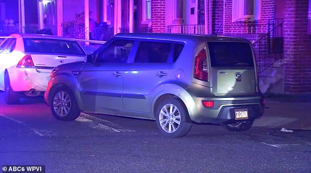 A pregnant woman, 32, was shot on Saturday night as she was unloading gifts from her baby shower from her Kia Soul and into her home