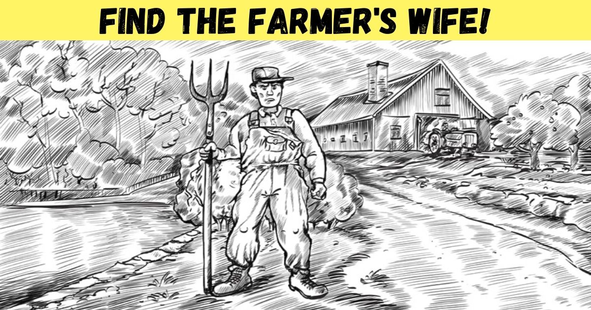find the farmers wife.jpg - Find The Farmer's Wife In 10 Seconds! Almost No One Can See The Lady – But Can You?