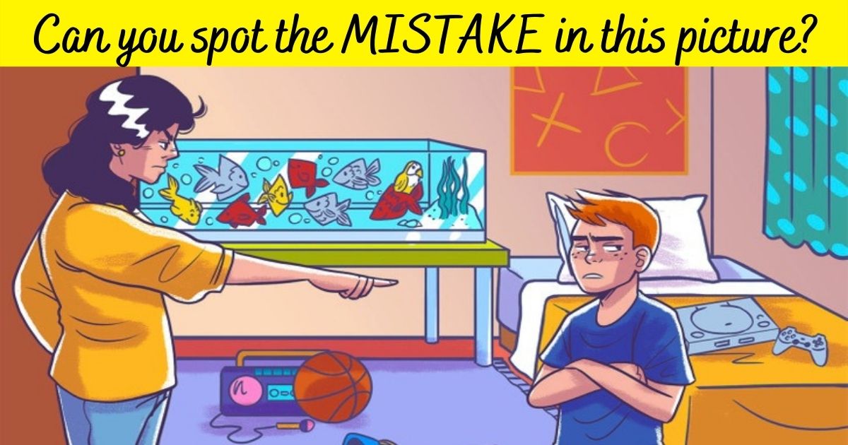 mistake.jpg - 8 Out Of 10 People Can't Spot The Big MISTAKE In This Picture Of A Mother And Son! But Can You Find It?