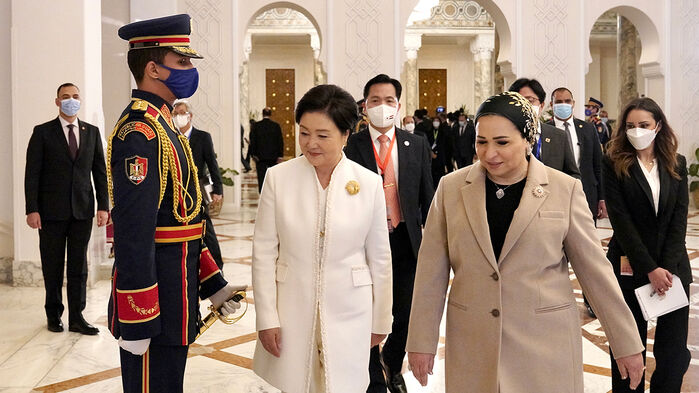 김정숙 여사, 이집트 방문 기간에 피라미드 비공개 관람 | SBS 뉴스
