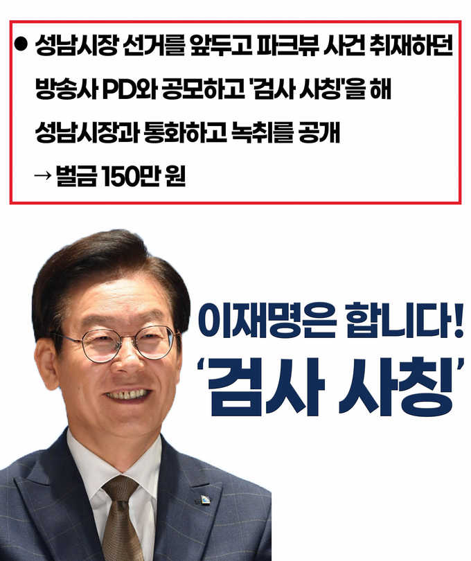 이재명 "검찰 정권 안 돼"… 野 "檢 매도하면서 '검사 사칭' 왜 했나"
