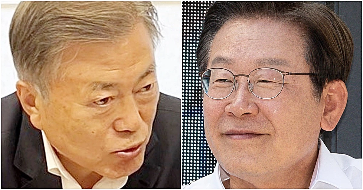 문재인 전 대통령과 이재명 당선인 / 이하 뉴스1