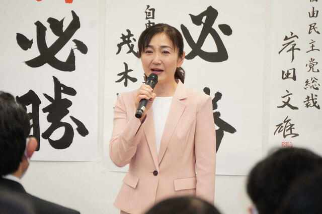 生稲晃子氏が事務所開き「初めて1人で泣きました」選挙戦へのプレッシャー明かす(日刊スポーツ) - Yahoo!ニュース