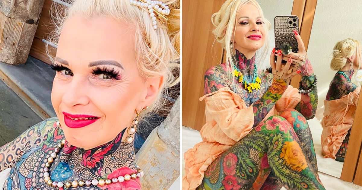 tats4.jpg - 56-Year-Old Grandmother Shows Off Her Full-Body Tattoos That Cost $27K And She Describes It As 'Beautiful Meadow Full Of Flowers'