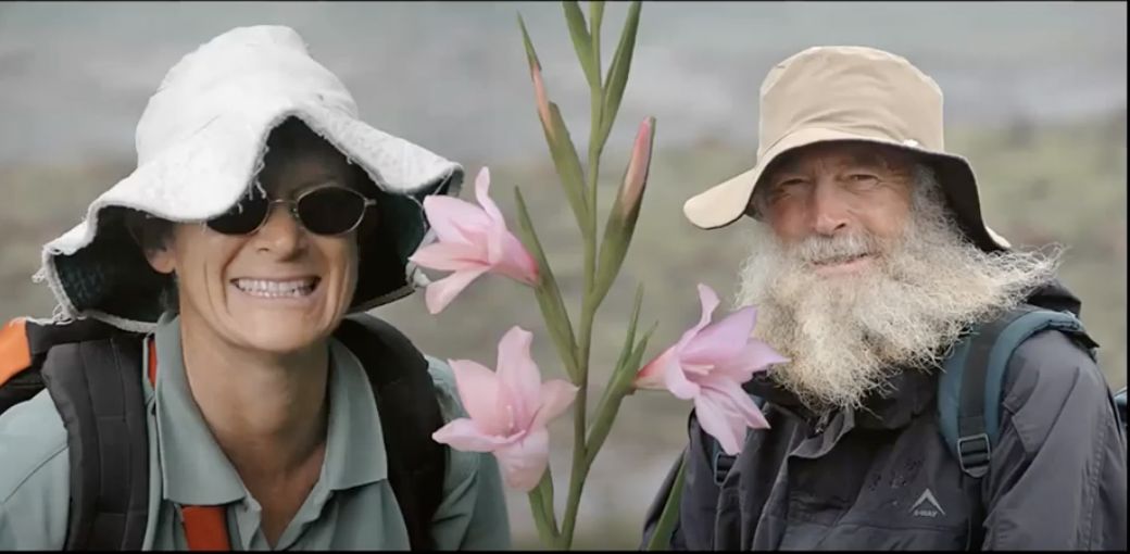 Rod and Rachel were experts on rare native flowers in South Africa