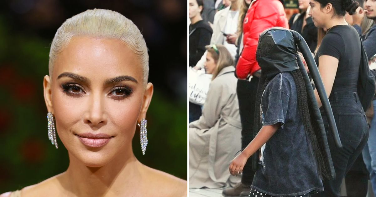 north5.jpg - Kim Kardashian SLAMMED After Daughter North West, 9, Was Seen Wearing 'Seriously WRONG' Full Leather Face Mask