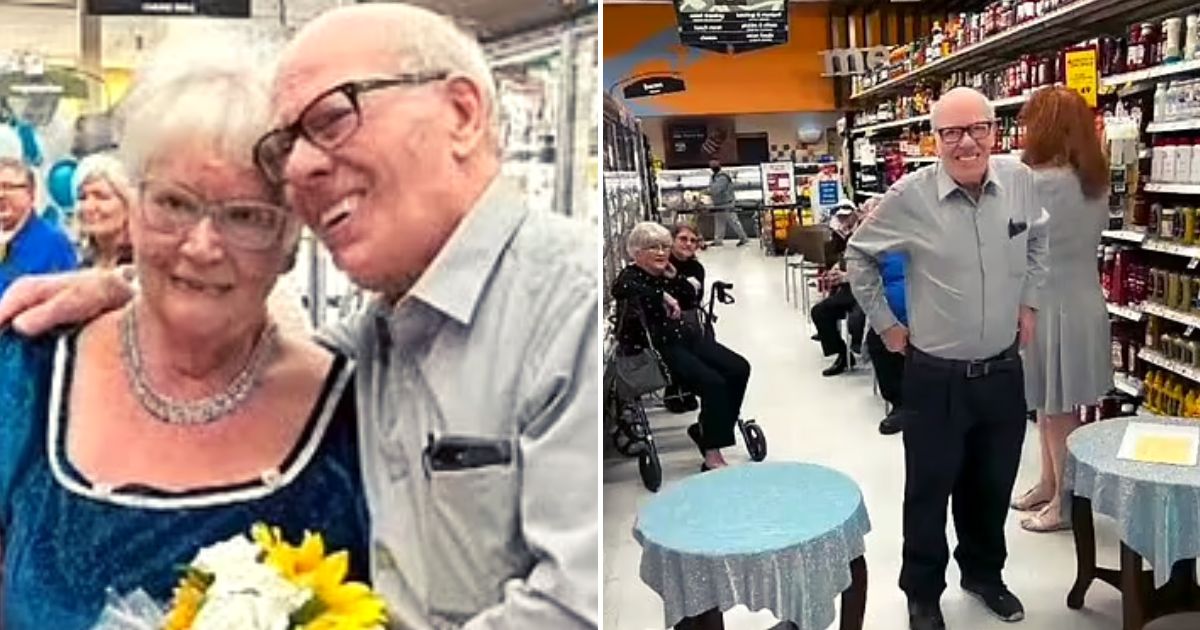 aisle5.jpg - JUST IN: Elderly Couple Tied The Knot In A Grocery STORE Where They First Met After Bonding Over Condiments
