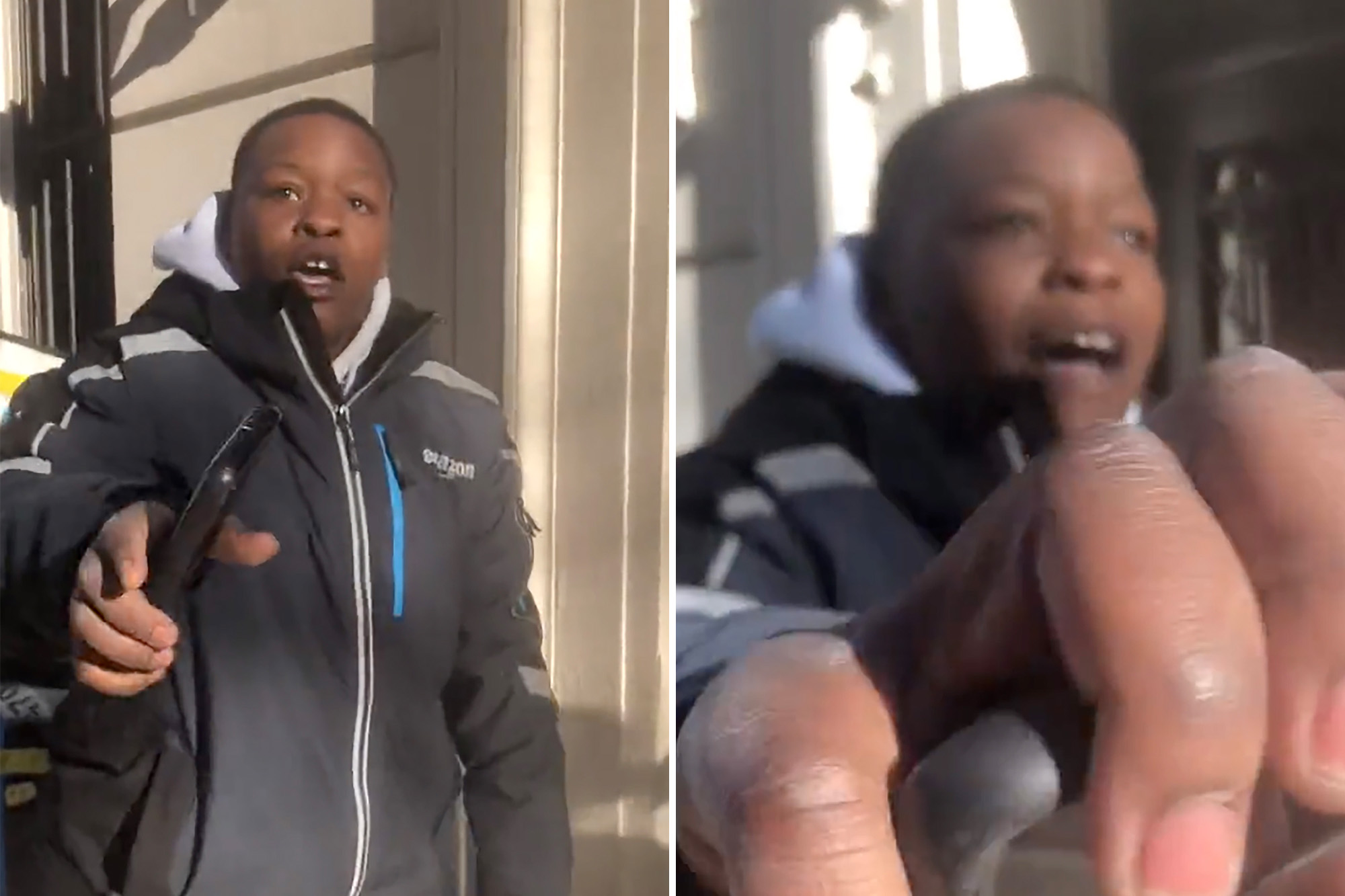 JUST IN Amazon Worker Seen PUNCHING New York Resident In The Face As