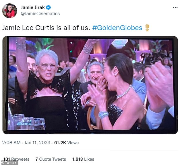 BREAKING Fans Enter Into A Frenzy When 'Overjoyed' Jamie Lee Curtis