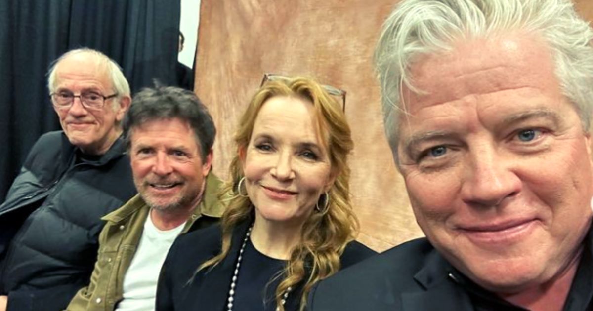 JUST IN: The Cast Of ‘Back To The Future’ Pose For Selfies During