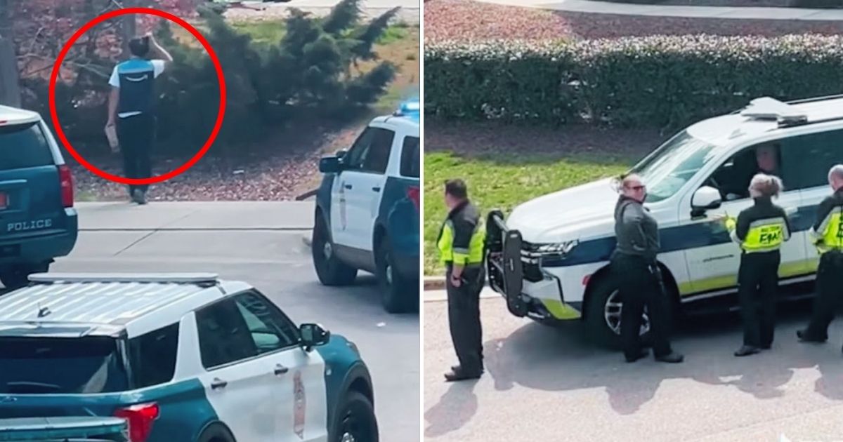 amazon4.jpg - Video Of Amazon Delivery Driver Walking Through An Active Police Standoff To Successfully Deliver A Parcel Goes Viral