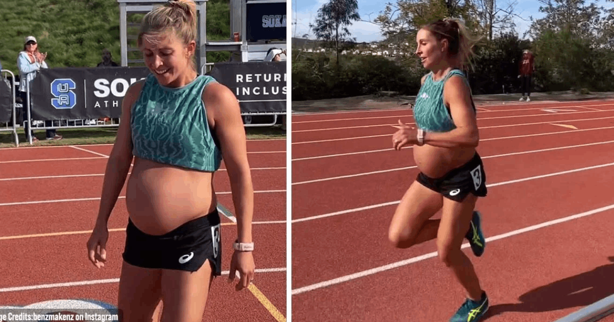 t4 14 1.png - EXCLUSIVE: Nine-Months-Pregnant Woman RUNS A 5-Minute-Mile Just DAYS Before Her Pregnancy