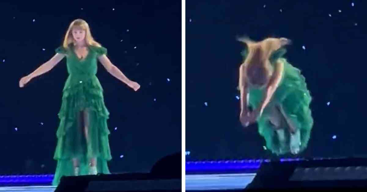 taylor swift.jpg - Taylor Swift Laisse ses Fans dans L'Effroi en Plongeant la Tête la Première dans la Scène