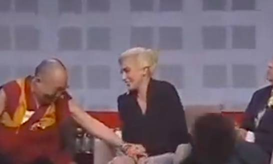 JUST IN: Footage Of Dalai Lama 'TOUCHING And Tickling’ Lady Gaga ...